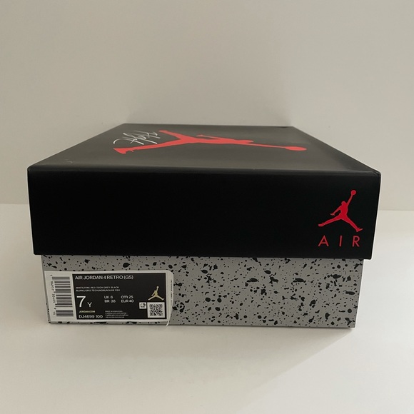 Air Jordan 4 Retro GS White Oreo/ Tech White - Picture 8 of 10